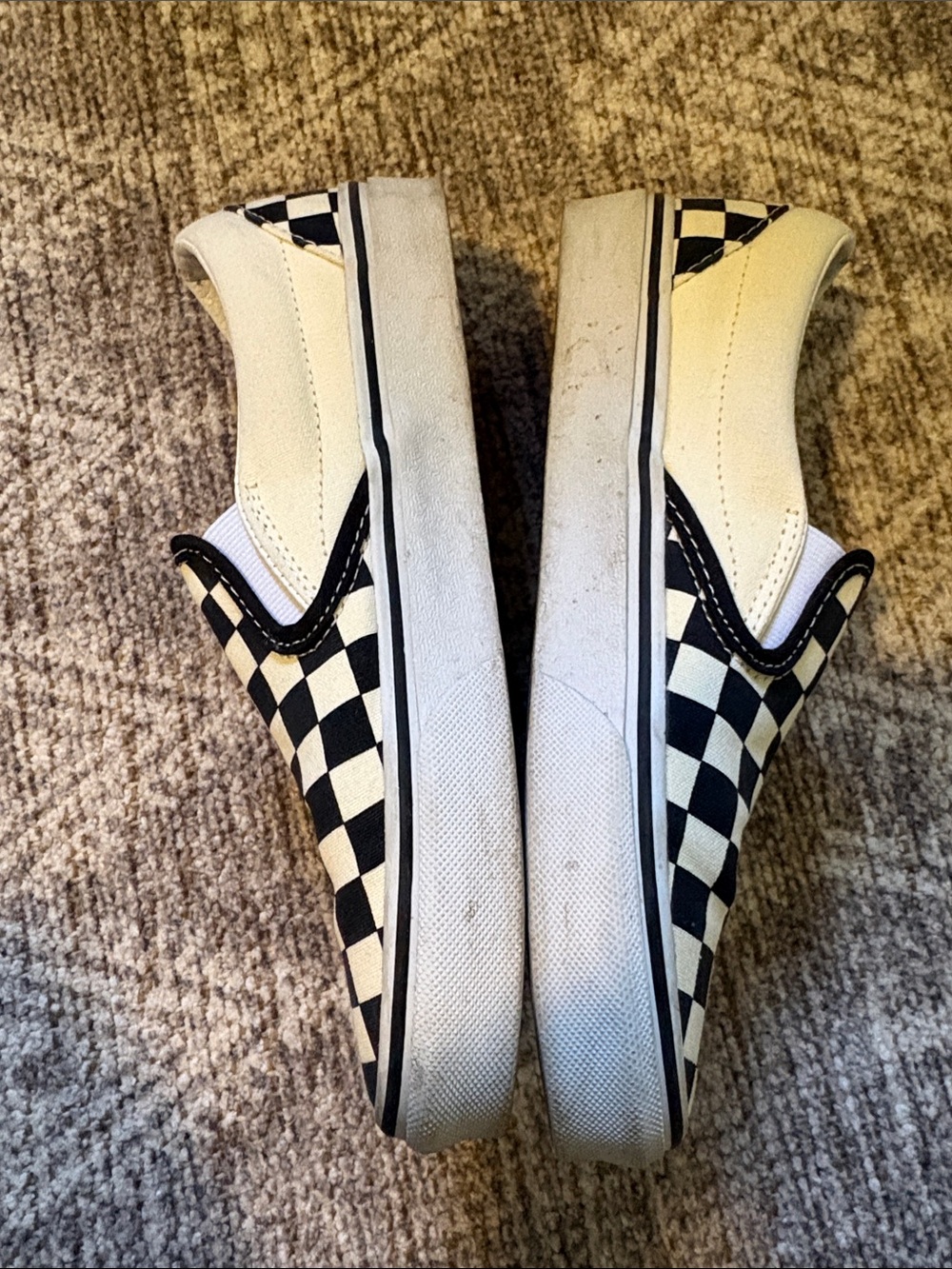 Vans Checkerboard Slip-On Sneakers - Black & White - Picture 4 of 5